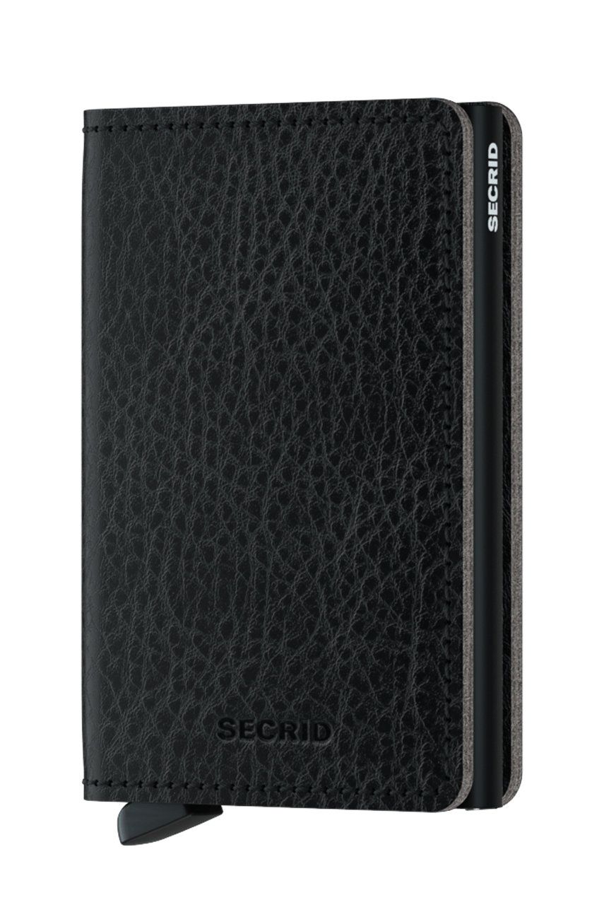 Peňaženka Secrid Leather Wallet Čierna | SVg.Black.Black, 0