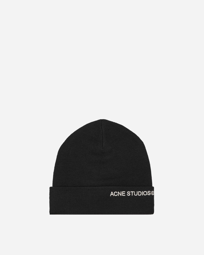 Kulicha Acne Studios Embroidered Logo Beanie Čierna | C40334- 900