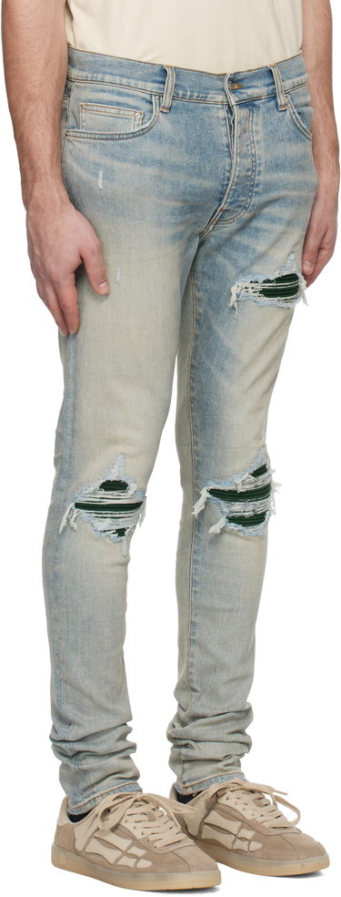 Džínsy AMIRI MX1 Suede Patch Slim Jeans Modrá | AMDNSY1135, 1