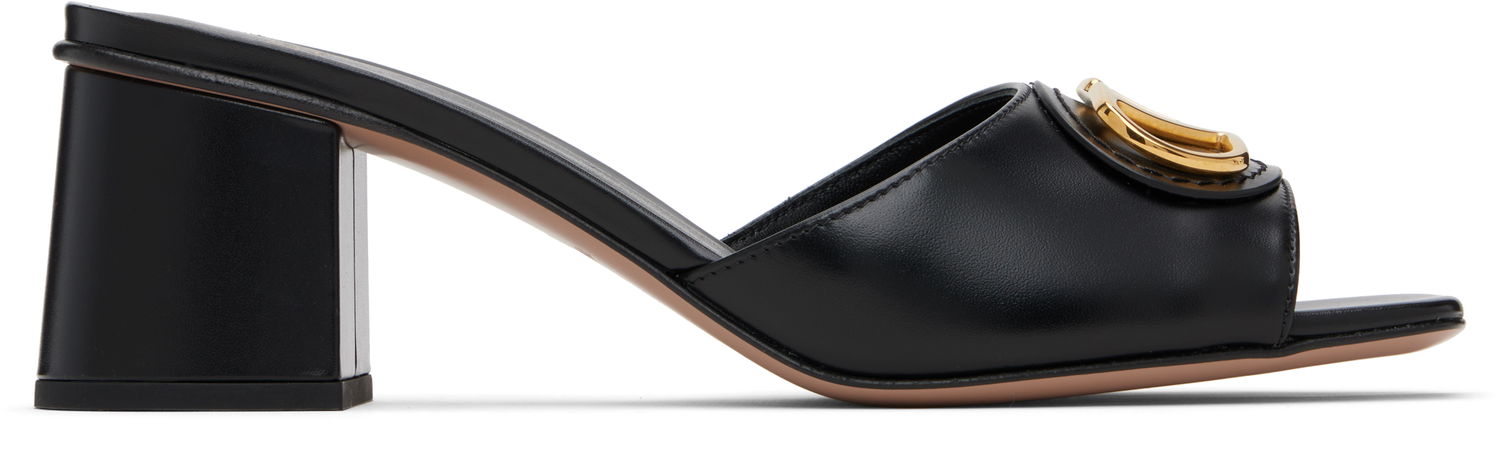 Tenisky a topánky Valentino Valentino Garavani VLogo Signature Heeled Slide Sandals Čierna | 7W2S0MH7DSH, 0