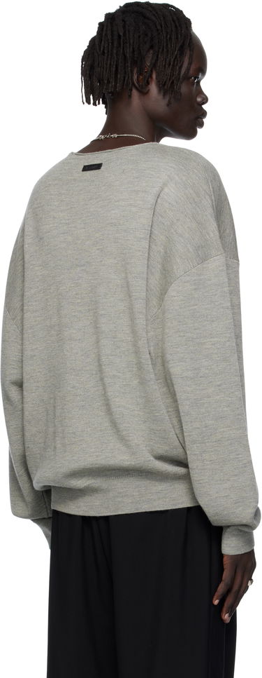 Sveter Fear of God Fear of God ESSENTIALS Long Sleeve Crewneck Sweater Šedá | 192SP256495F, 2
