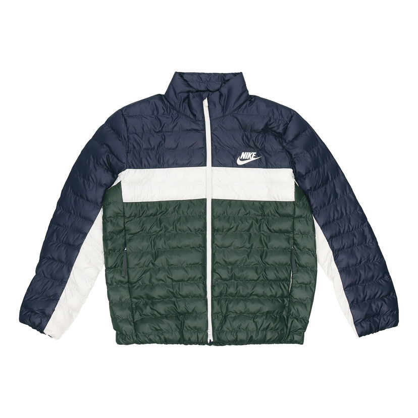 Prešívaná bunda Nike Nike Sportswear Stand Collar Colorblock Jacket Rôznofarebný | BV4686-451