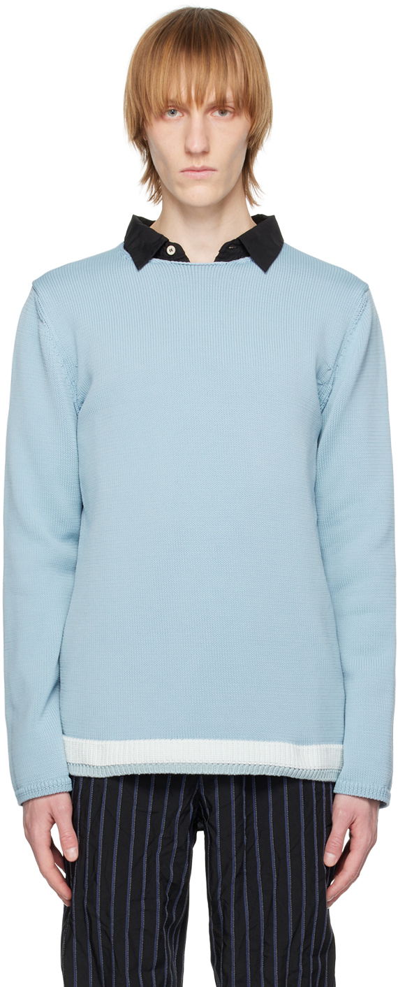 Sveter Comme des Garçons CDG Homme Deux Crewneck Sweater Modrá | DK-N508-051, 0