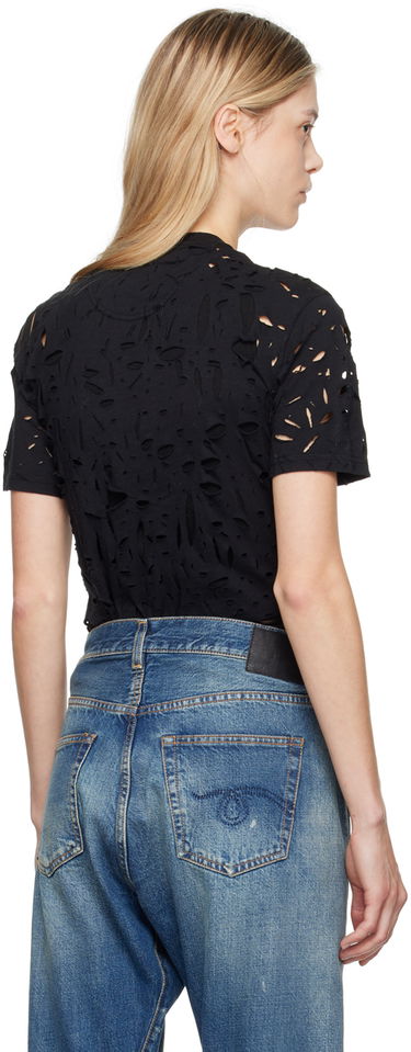 Tričko R13 R13 Excess Distress T-Shirt Čierna | R13WK245-K001A, 2
