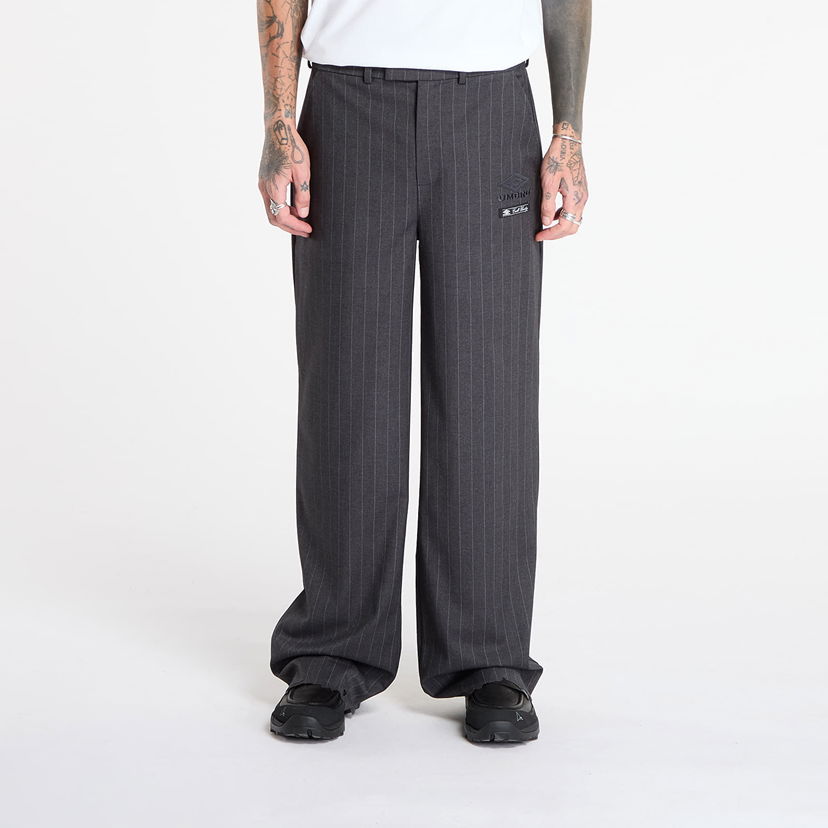 Nohavice Umbro Formal Pinstriped Wide-Leg Pants Šedá | UBMW0337FA212 GRY0003