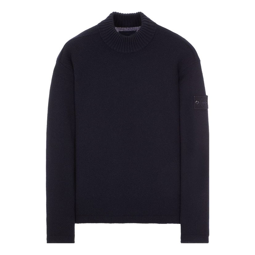 Sveter Stone Island Wool Turtleneck Sweater Navy | 7915558FA-V0020