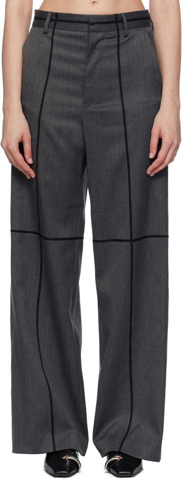 Nohavice Maison Margiela MM6 Maison Margiela Tailoring Wool Trousers Šedá | S52KA0543 S47848, 0
