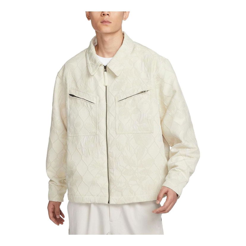 Bunda Nike Men's Basketball Diamond Pattern Jacket Béžová | FN2673-110