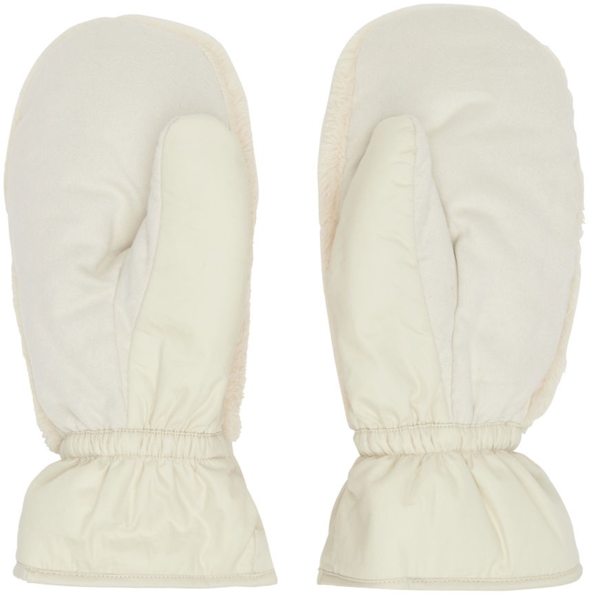 Rukavice ISABEL MARANT Faux Fur Mittens Béžová | GA006XFA-B3C15A, 1