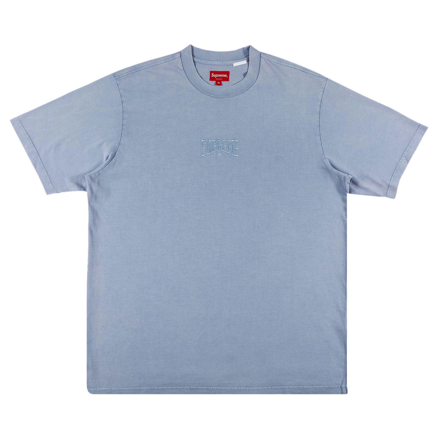 Tričko Supreme Acid Wash Short-Sleeve Top Modrá | SS22KN11 LIGHT BLUE, 1