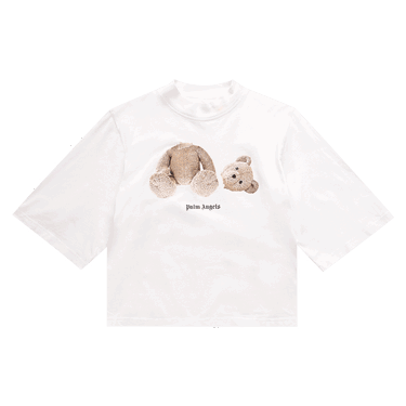 Tričko Palm Angels Bear Cropped Tee Biela | PWAA020C99JER0010160, 0