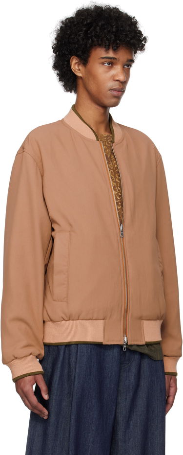 Bomber bunda Dries Van Noten Dries Van Noten Reversible Gabardine Bomber Jacket Hnedá | 251-020522-1503, 1