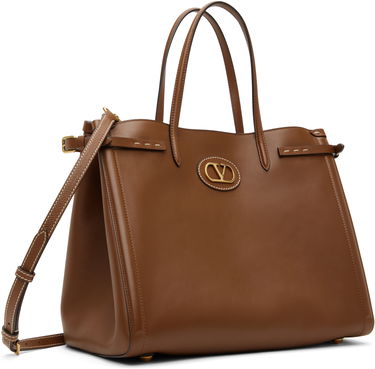 Tote bag Valentino Valentino Garavani Antibes Medium Calfskin Tote Bag Hnedá | 6Y2B0D16RBN, 1