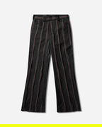 Striped Tweed Boot-Cut Trousers