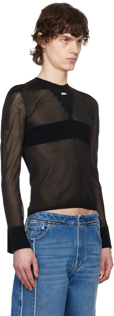 Sveter Jean Paul Gaultier Jean Paul Gaultier Logo Knit Sweater Čierna | 25/33-F-PL068-M083-00, 1