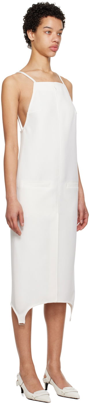 Šaty Courrèges Courrèges Suspenders Midi Dress Biela | 123CRO186PL0007, 1