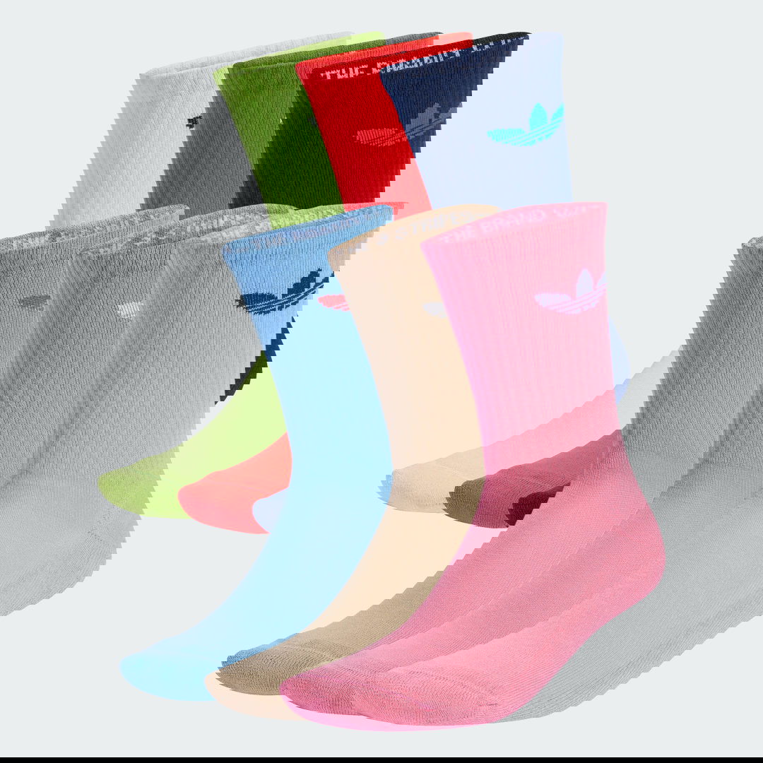 Ponožky adidas Performance Trefoil Cushion Crew Socks - 6 Pairs Rôznofarebný | JY2679, 0