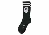 BAPE Ape Head Line Socks Olivedrab