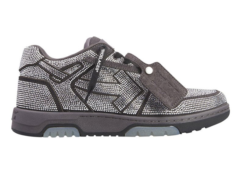 Tenisky a topánky Off-White Out Of Office OOO Low Tops Dark Grey Strass Šedá | OMIA189S23LEA0080701, 0