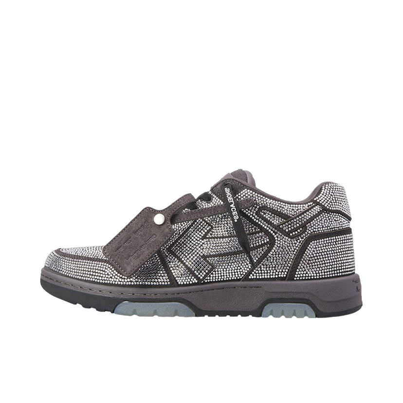 Tenisky a topánky Off-White Out Of Office OOO Low Tops Dark Grey Strass Šedá | OMIA189S23LEA0080701