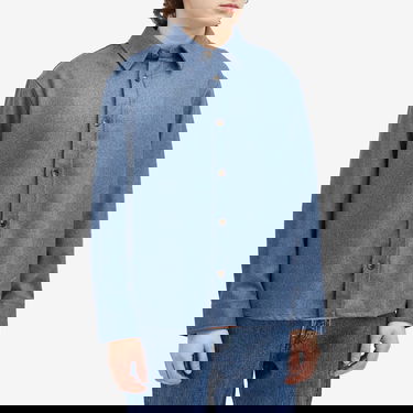 Košeľa A.P.C. Blue Marl Wool Overshirt Modrá | WVBCV-H02884-PIC, 2