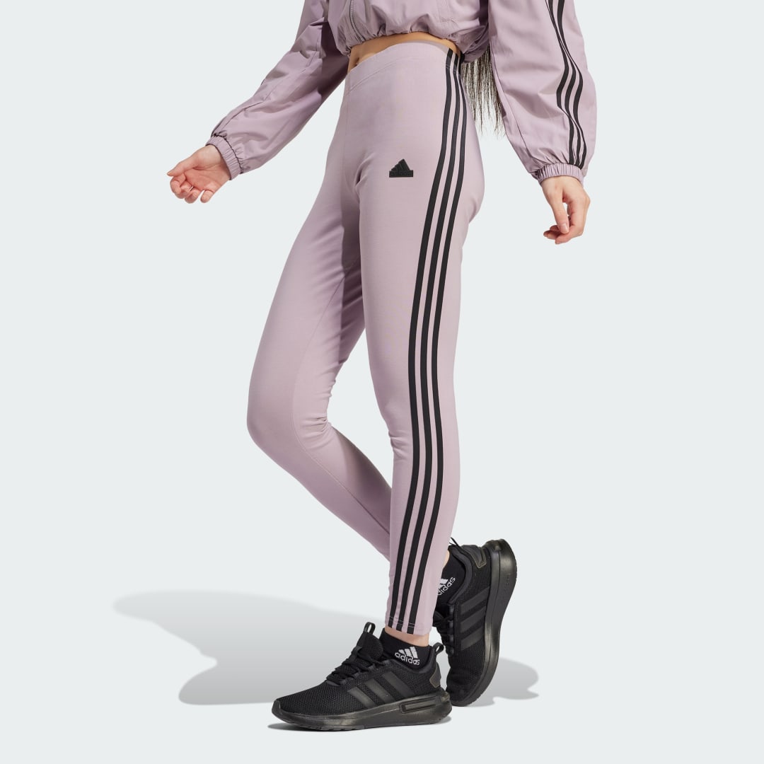 Legíny adidas Performance Future Icons 3-Stripes Leggings Fialová | IS3611, 0