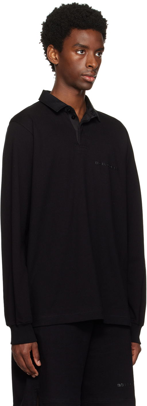 Polo tričko VETEMENTS Bonded Long Sleeve Polo Čierna | VL16TO100B, 1