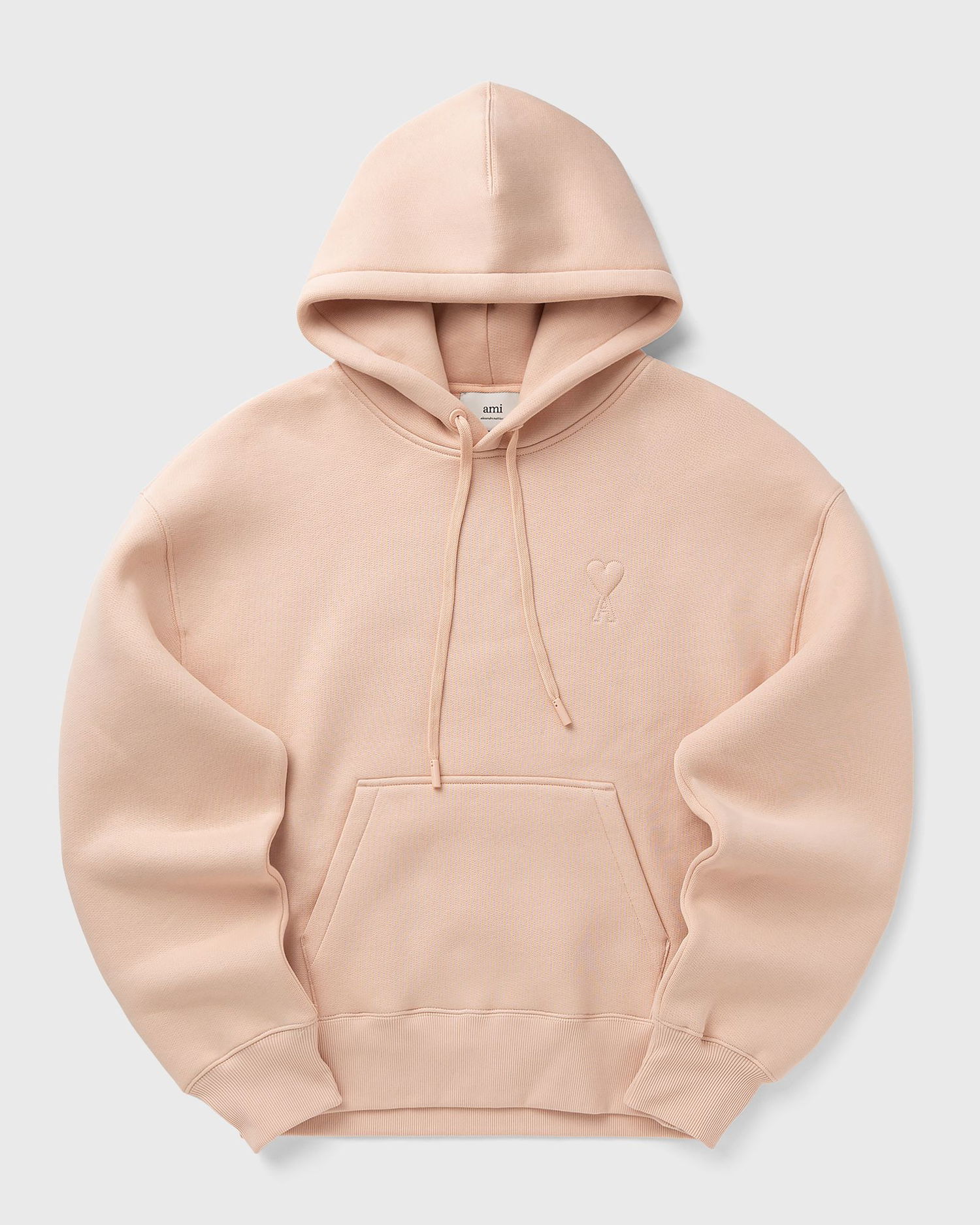 Mikina AMI AMI Big De Coeur Embossed Hoodie Ružová | USW756.749-680, 0