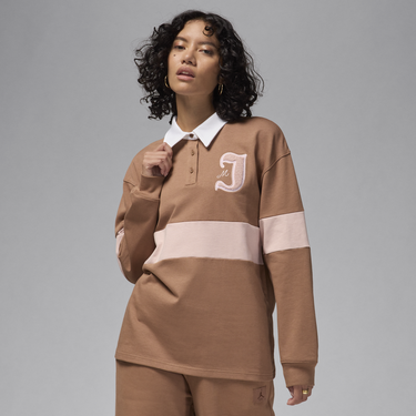 Polo tričko Jordan Long Sleeve Top Hnedá | FV7182-223, 4