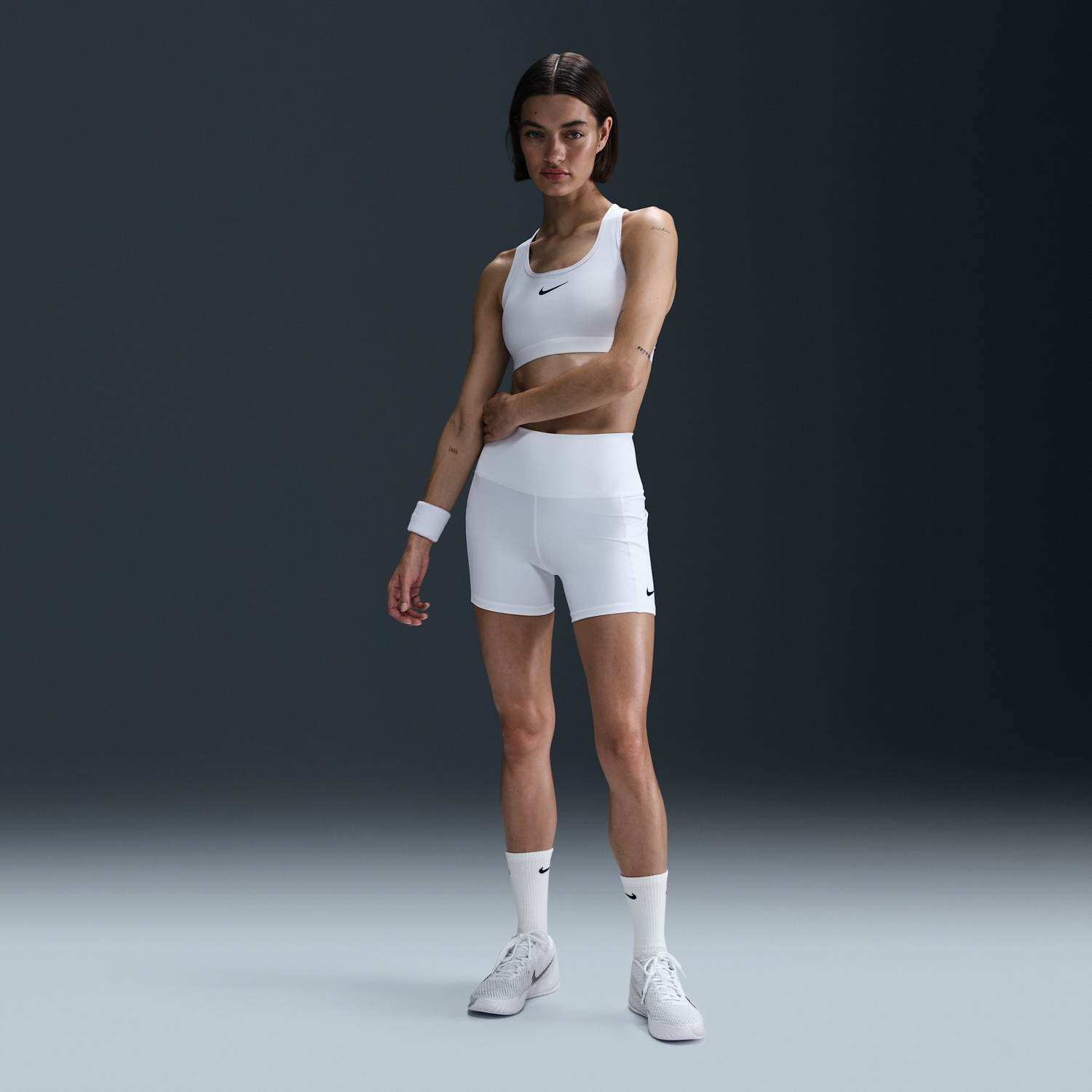 Podprsenka Nike NikeCourt Dri-FIT Tennis Shorts with Pockets Biela | FZ6677-101, 0