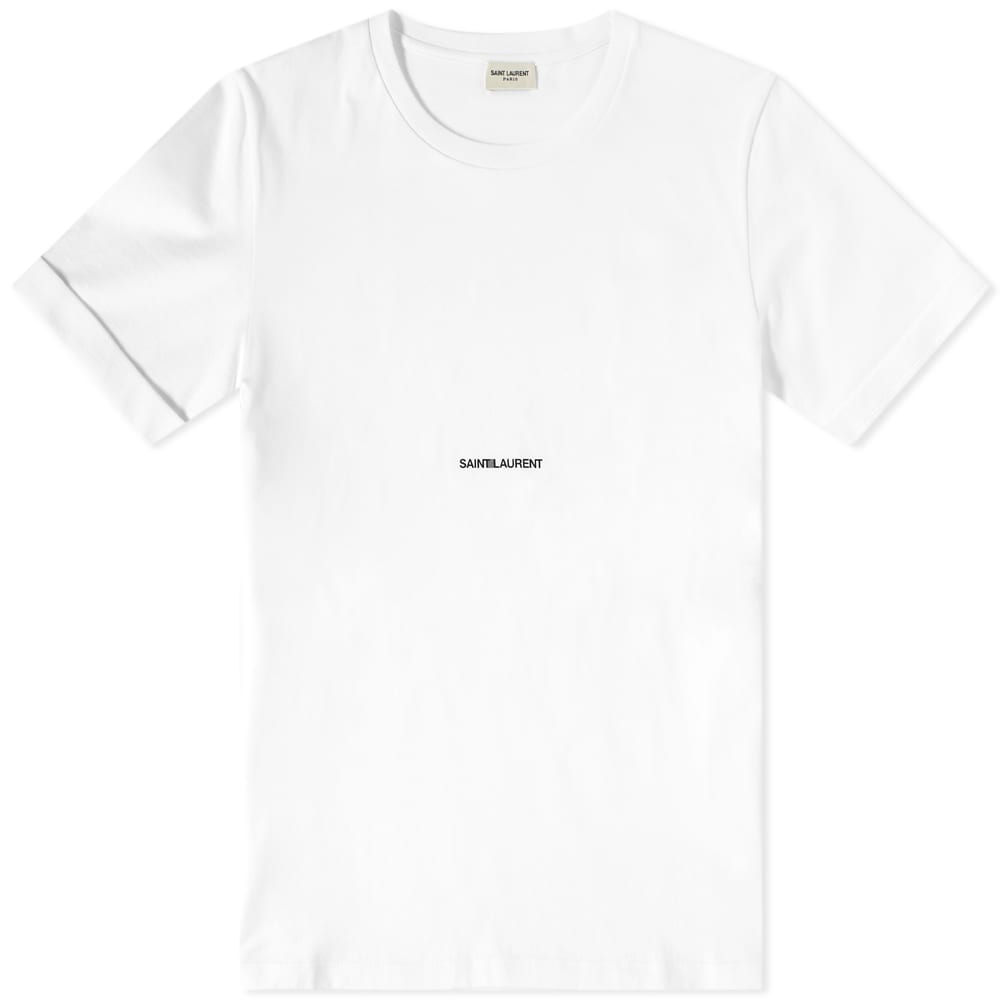 Tričko Saint Laurent Archive Logo Tee Biela | 464572-YB2DQ-9000, 0