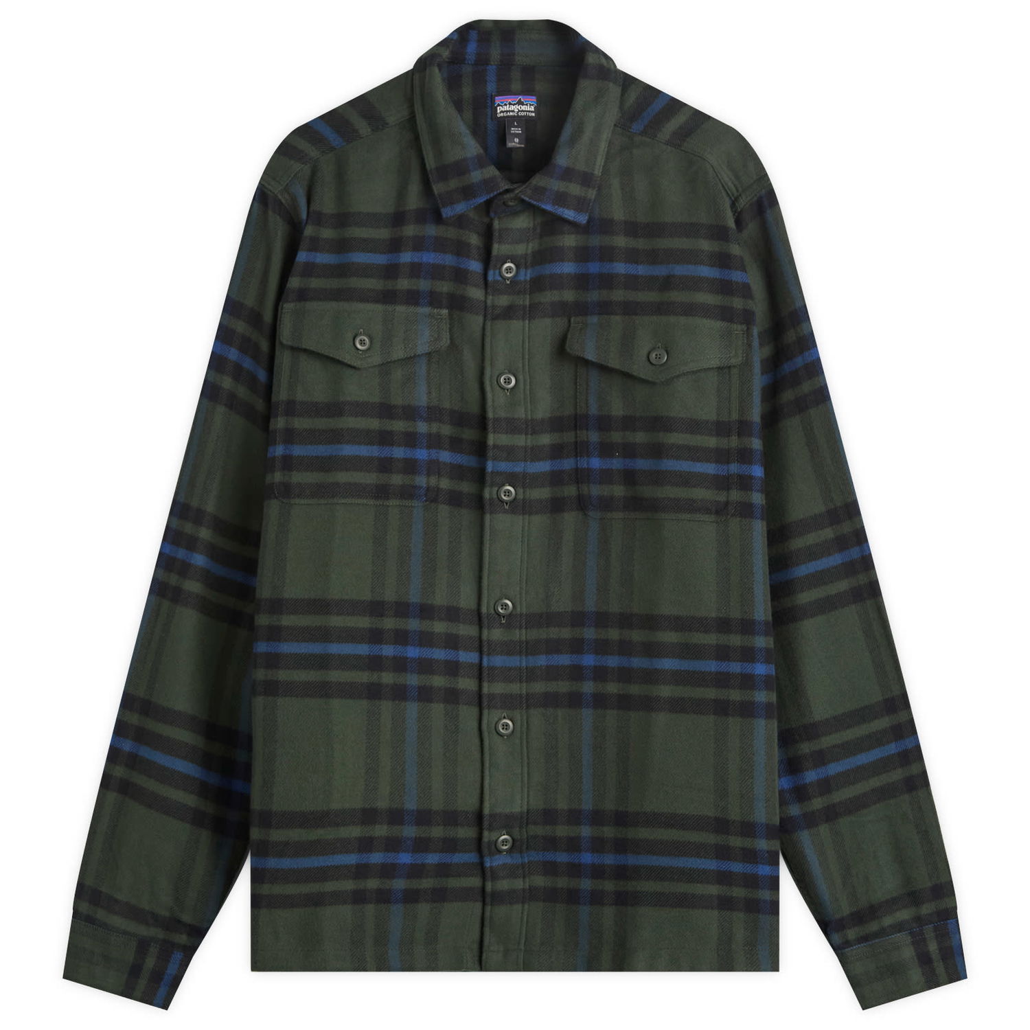 Košeľa Patagonia Fjord Flannel Shirt, Size Large Zelené | 42401-CODG, 0