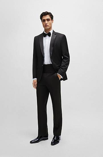 Košeľa BOSS BOSS Slim-Fit Easy-Iron Stretch Cotton Dress Shirt Biela | 50480093, 1