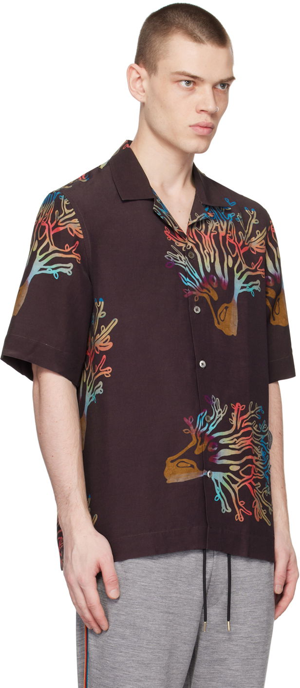 Košeľa Paul Smith Paul Smith Coral Print Shirt Hnedá | M1R-905U-K01924-79, 1