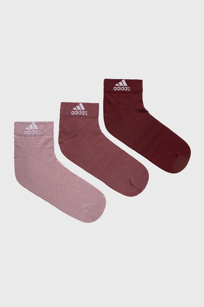 Ponožky adidas Performance Performance Ankle Socks 3-Pack Červená | HE4997, 0