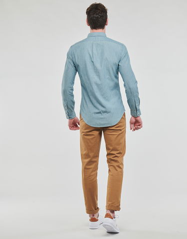 Košeľa Polo by Ralph Lauren CHEMISE COUPE SLIM DENIM SHIRT Modrá | 710548538001-NOS, 3