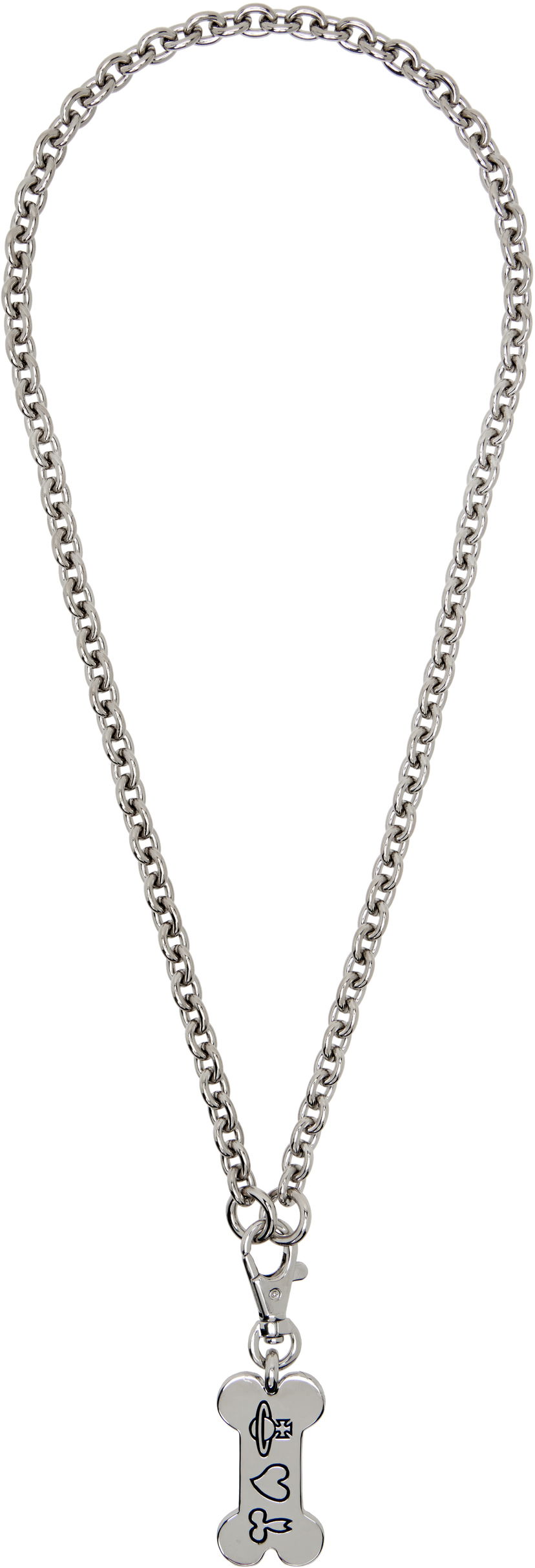 Náhrdelník Vivienne Westwood Vivienne Westwood Dog Tag Pendant Necklace Metalická | 630203GV-02P017-