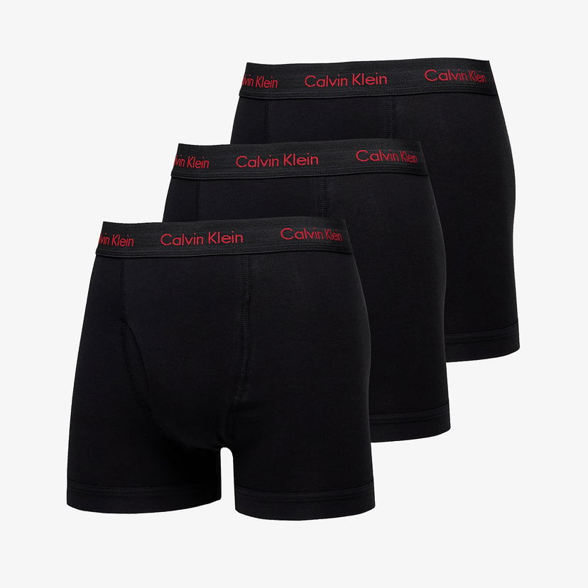 Boxerky CALVIN KLEIN Cotton Stretch Wicking Technology Classic Fit Trunk 3-Pack Čierna | NB2615A NC1