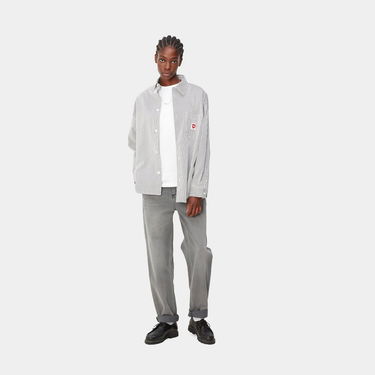 Džínsy Carhartt WIP Pierce Pant "Black light stone washed" Šedá | I025268_89_47, 5