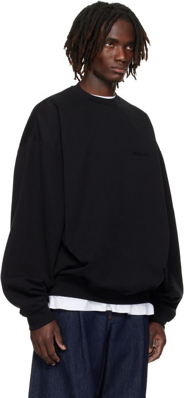 Mikina VETEMENTS VETEMENTS Logo Oversized Sweatshirt Čierna | UH76CW100B, 1