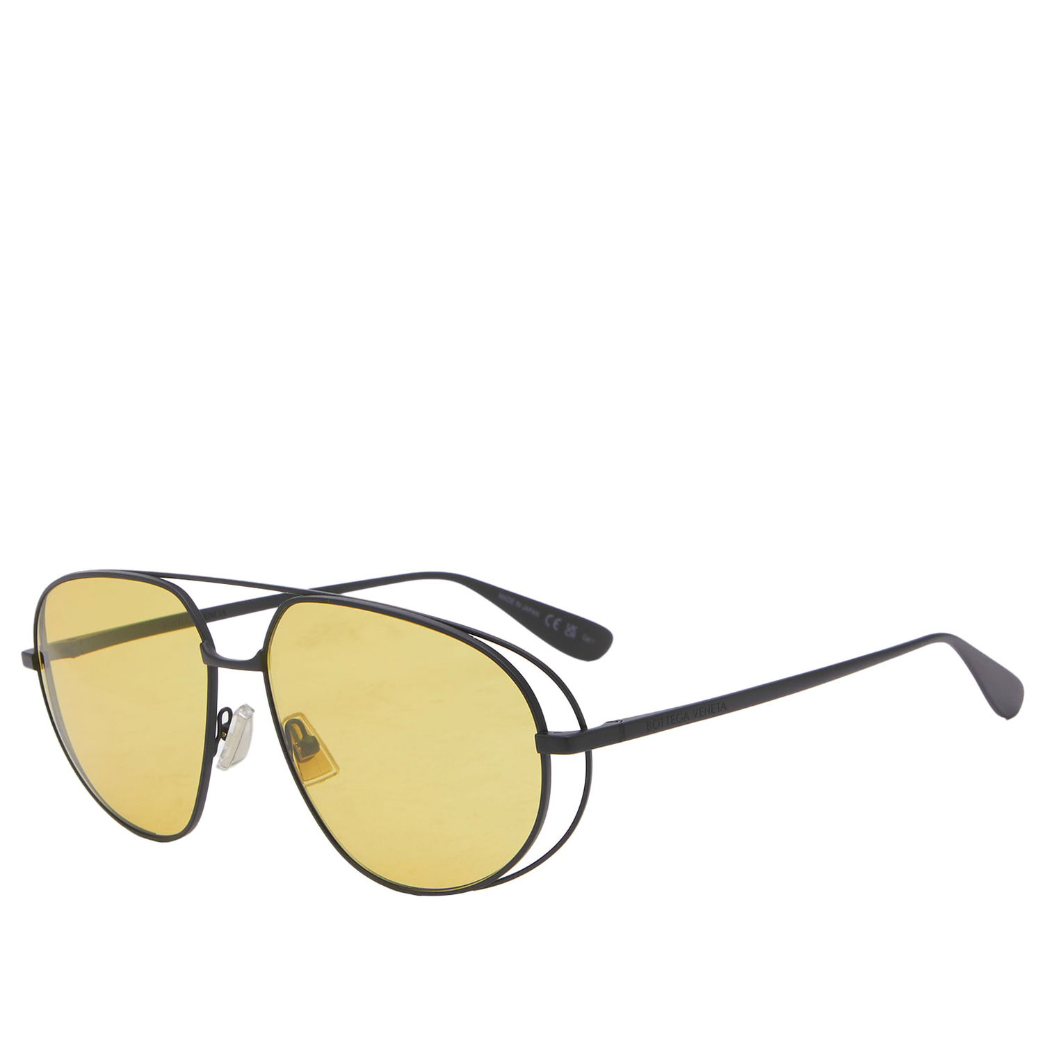 Slnečné okuliare Bottega Veneta Eyewear Black/Yellow Žltá | BV1344S-002, 0