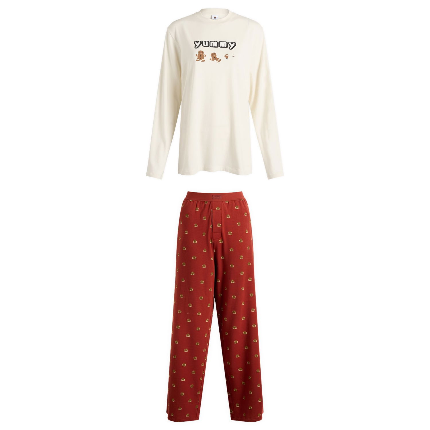 Pyžamo SKIMS CPFM Boyfriend Long Sleeve & Pant Set Yummy Print Rôznofarebný | ST-SET-10926W-MYG, 1