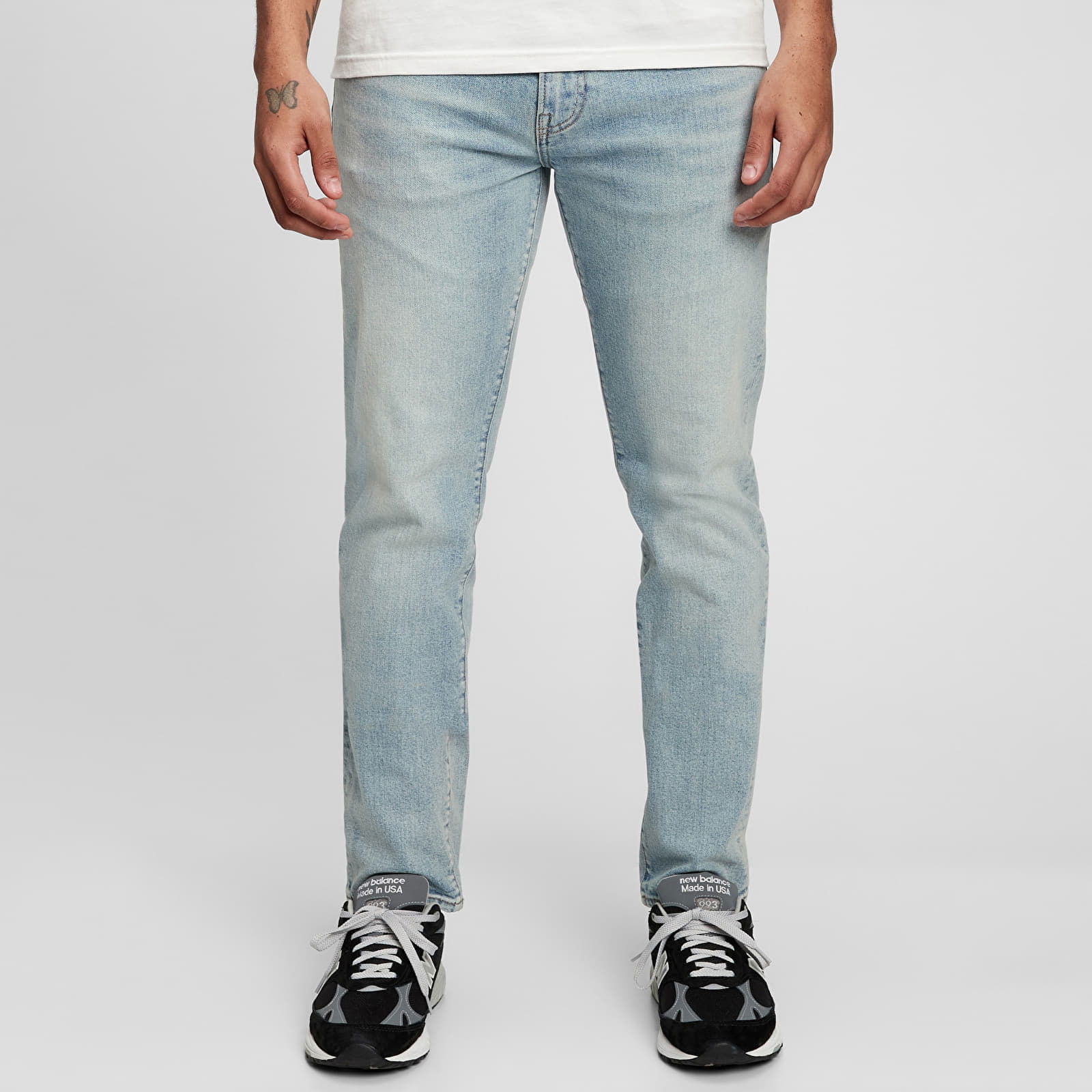 Denim Pants Slim Light Wash