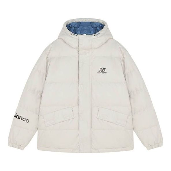 Prešívaná bunda New Balance Logo Down Jacket Béžová | AMJ13334-BE