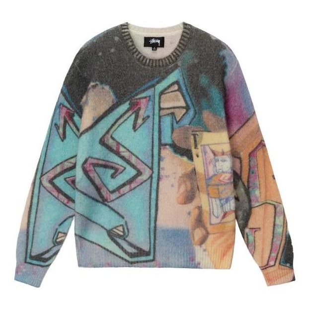 Sveter Stüssy Goldie Graphic Print Sweater Rôznofarebný | 117159