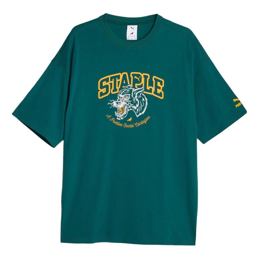 Tričko Puma STAPLE Graphic Tee Zelené | 622201-43
