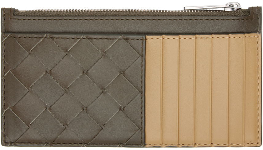 Peňaženka Bottega Veneta Long Zippered Card Holder Hnedá | 766155 VCPQA 3372, 1
