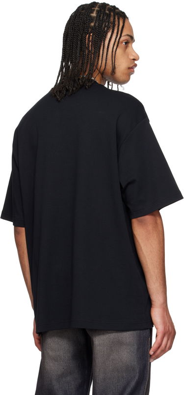 Tričko Versace Versace Jeans Couture Logo Metal Patch T-Shirt Čierna | E78GAHE02_ECJ01E, 2