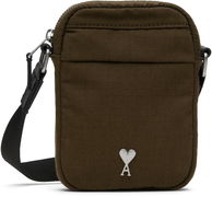 AMI Small Ami de Coeur Canvas Crossbody Bag