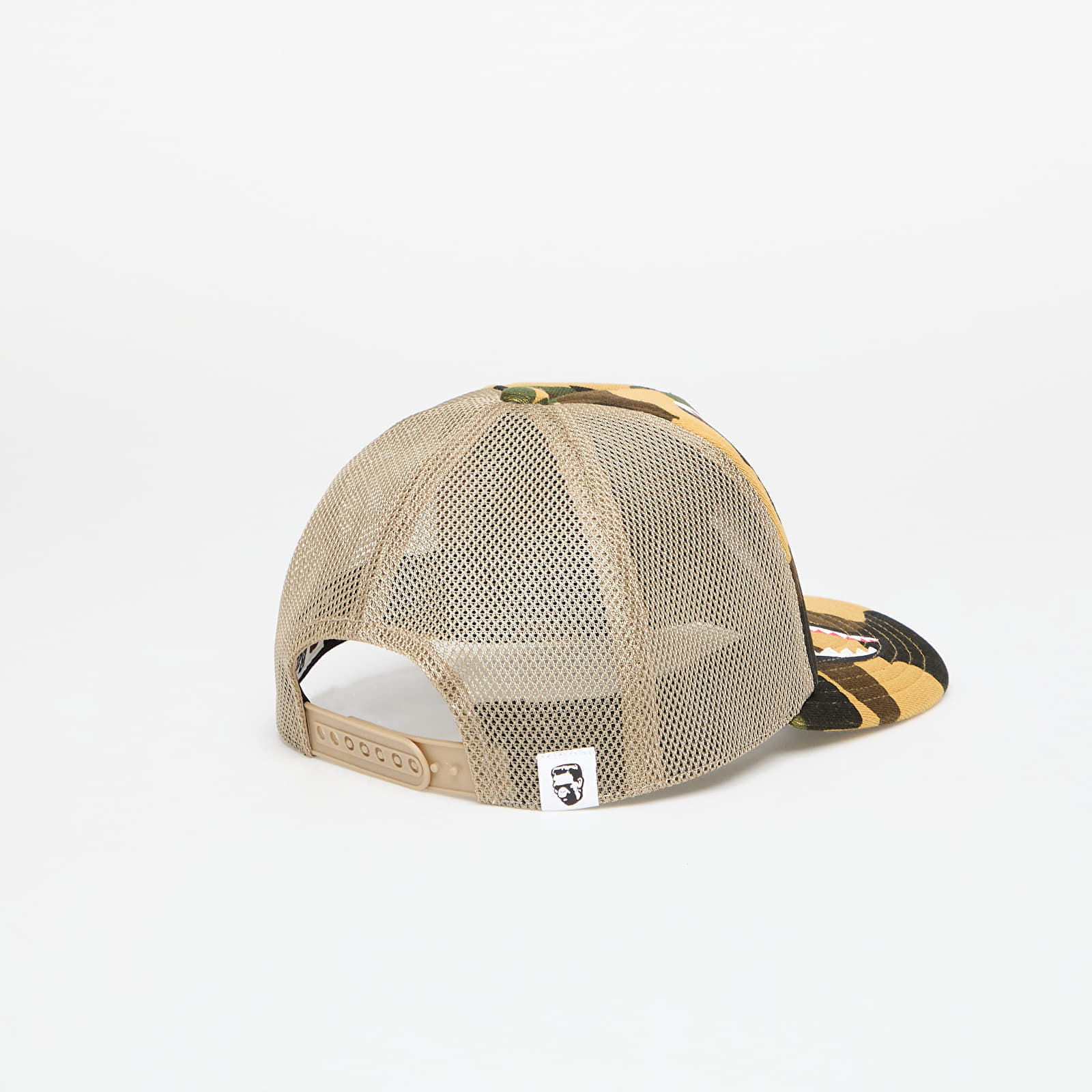 A BATHING APE 1st Camo Shark Mesh Cap Yellow Universal